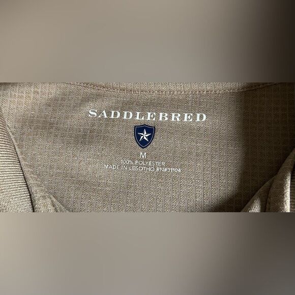 NWOT … SADDLEBRED “Size: M” Polo Shirt - Picture 3 of 3